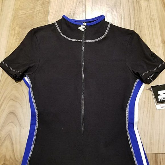 NOS Vintage STARTER Short Bodysuit Womens L 1 Piece Activewear Fitness Workout - Picture 2 of 12